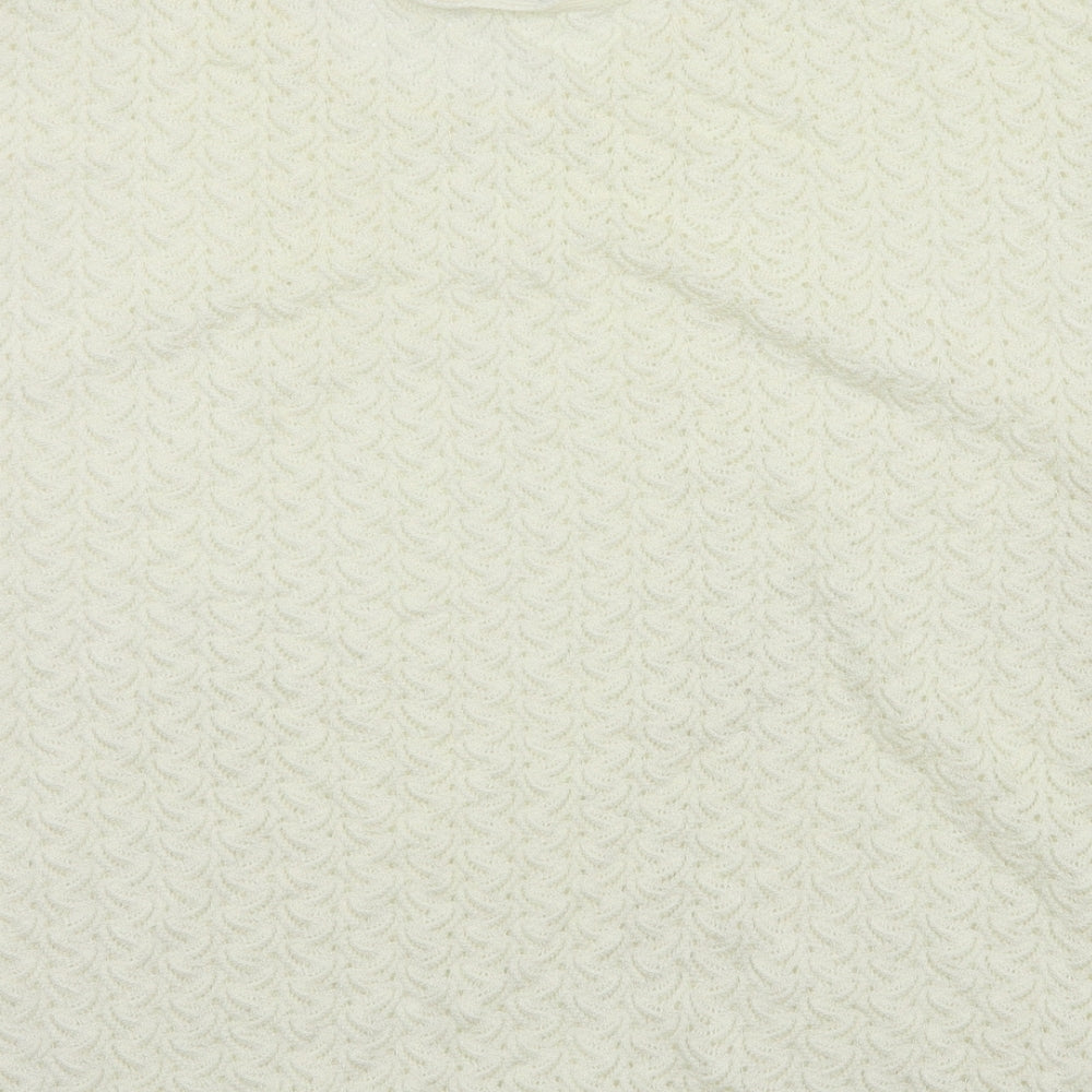 Littlewoods Womens Ivory  Knit Basic T-Shirt Size 18
