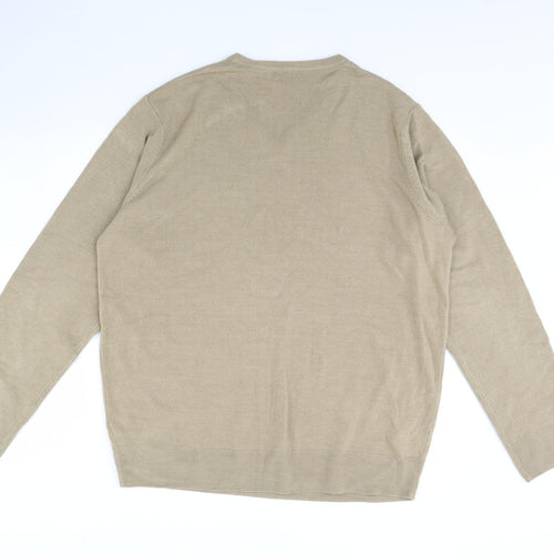 F&F Mens Beige   Pullover Jumper Size XL