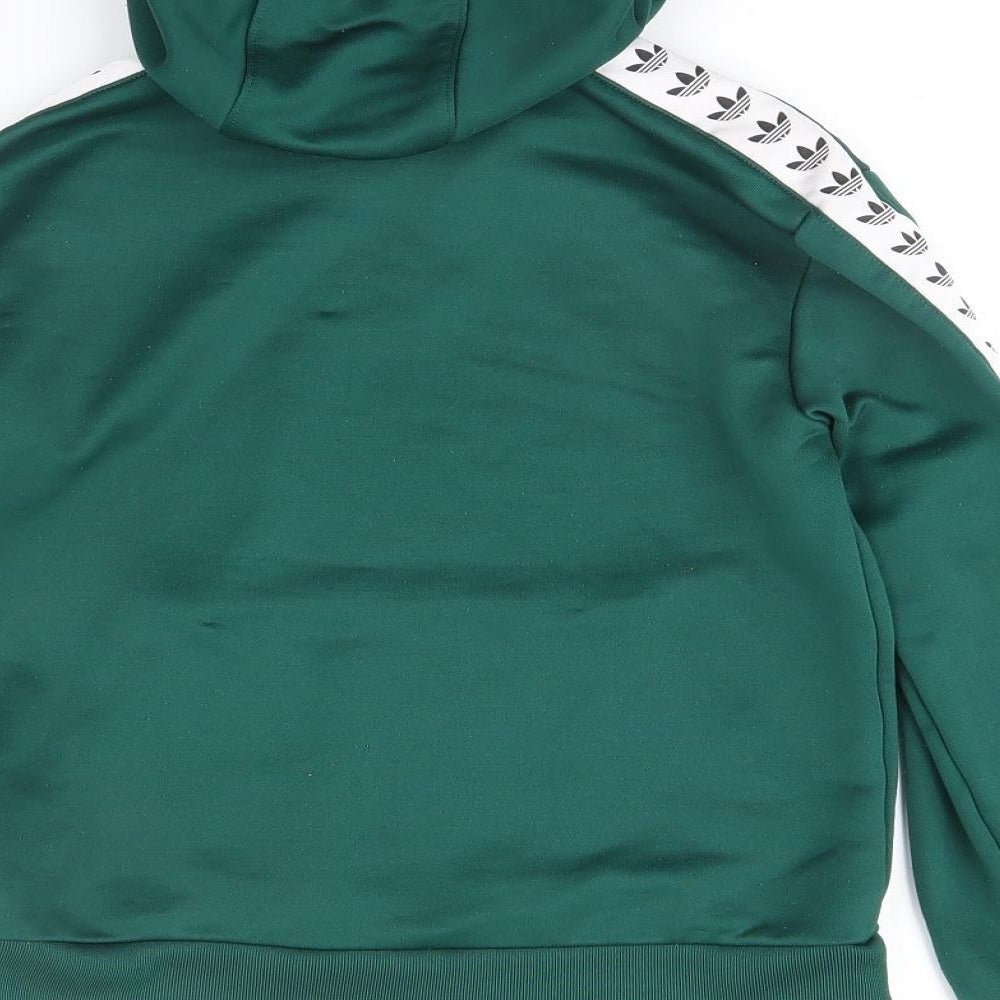 adidas Boys Green   Pullover Hoodie Size 9 Years