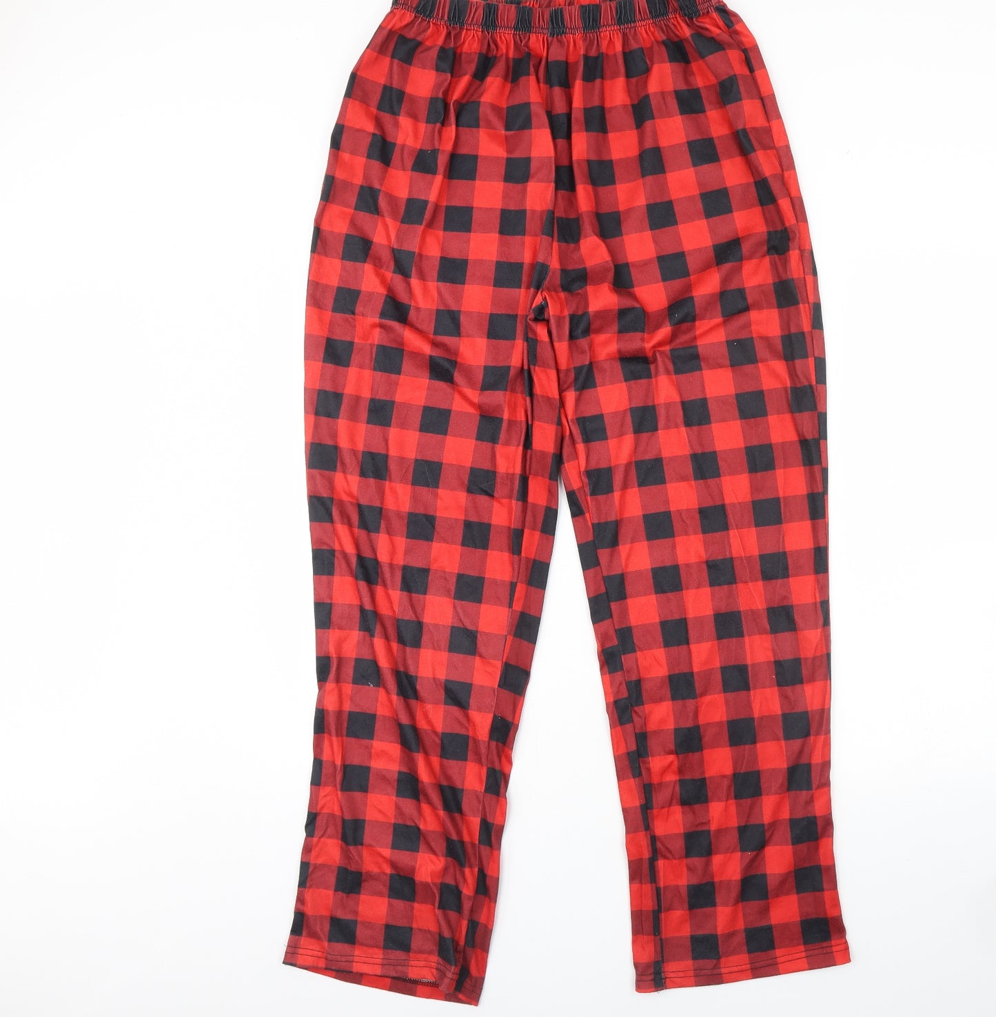 Preworn Mens Red Check   Pyjama Pants Size XL