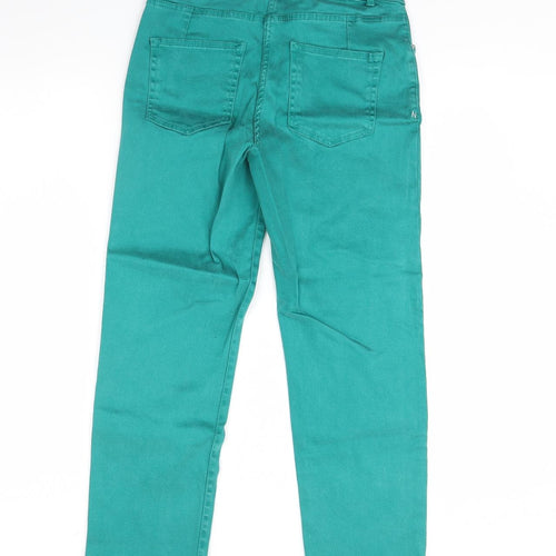 NEXT Womens Green  Denim Cropped Jeans Size 10 L26 in