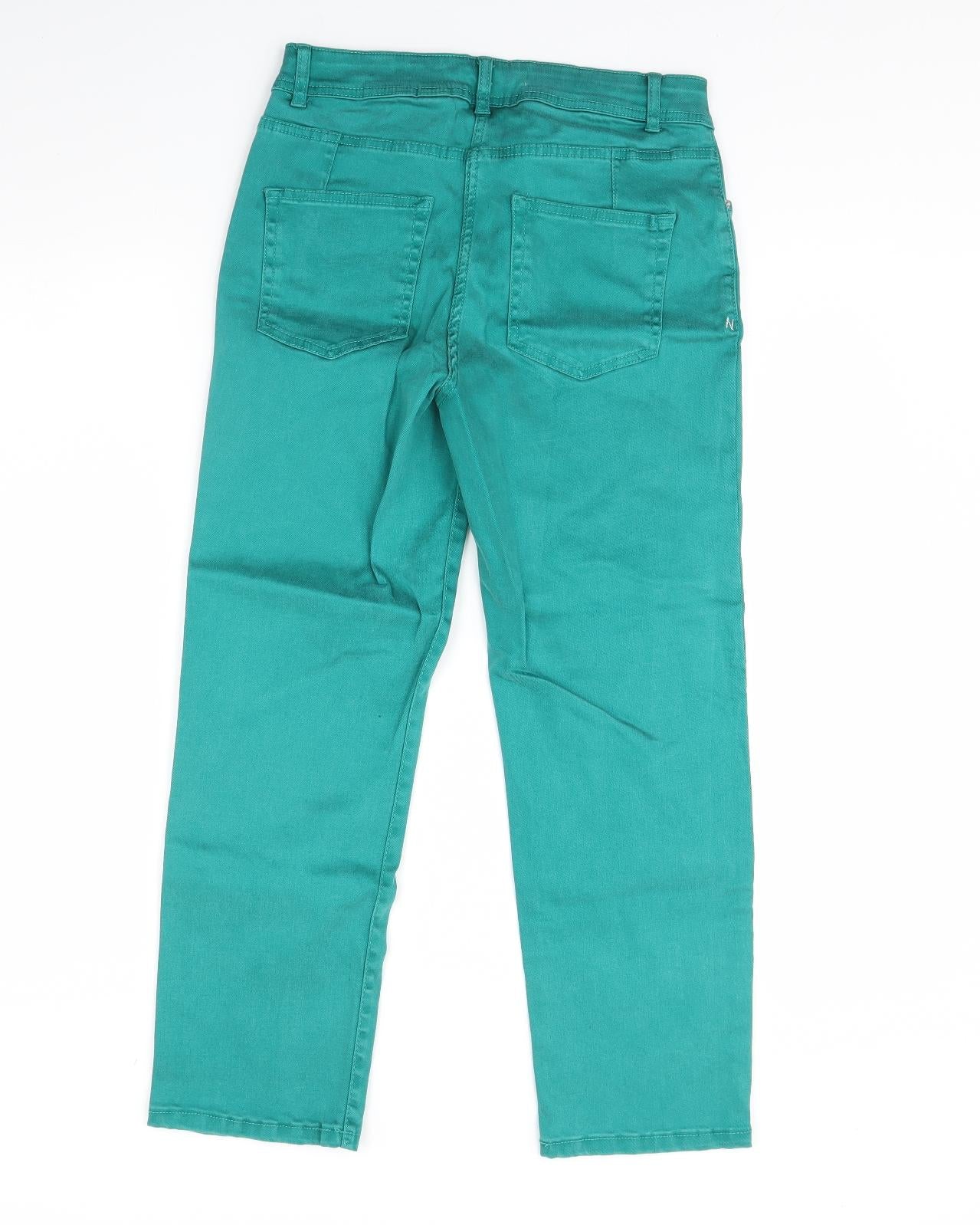 NEXT Womens Green  Denim Cropped Jeans Size 10 L26 in