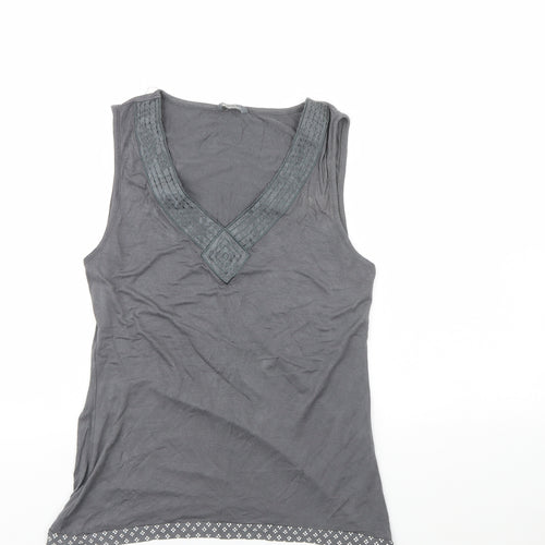 Be yours Womens Grey   Basic Tank Size 14