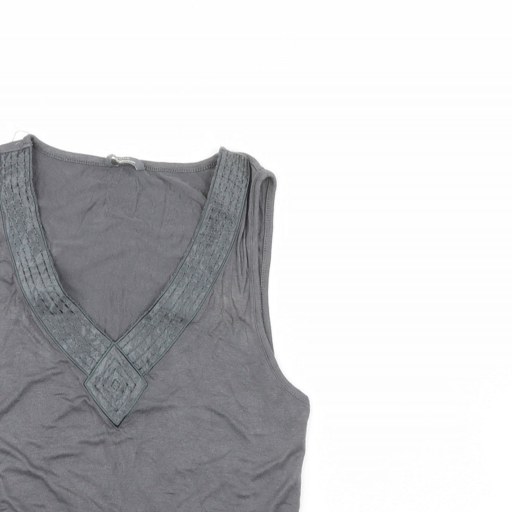 Be yours Womens Grey   Basic Tank Size 14