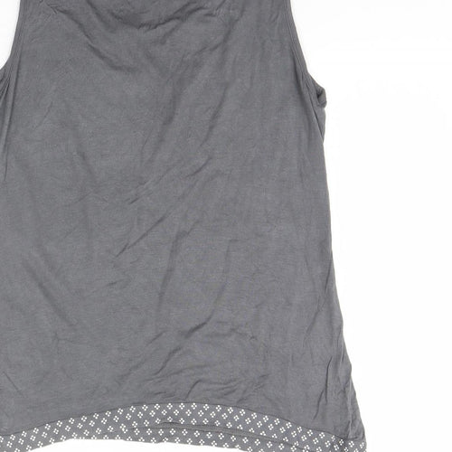 Be yours Womens Grey   Basic Tank Size 14