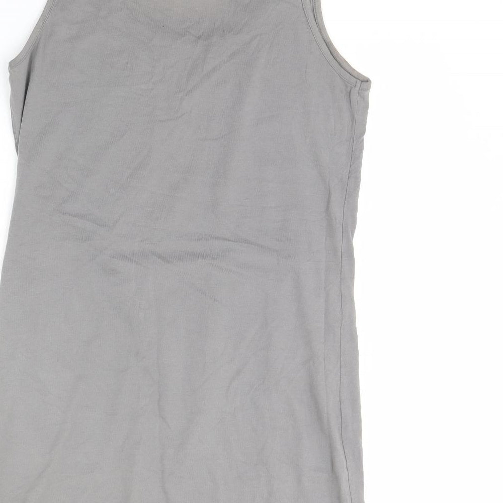 Topshop Womens Grey   Tank Dress  Size 12