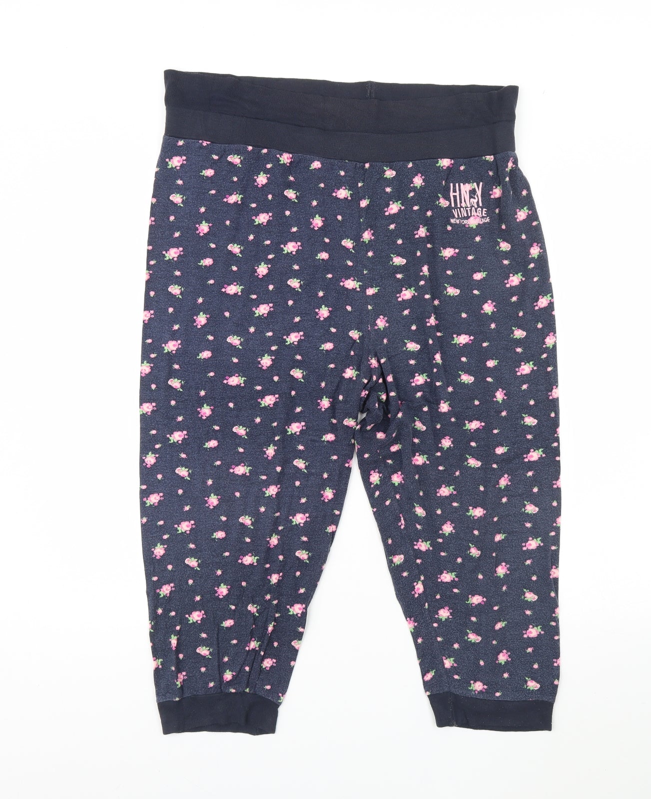 MNY Womens Blue Floral  Cami Pyjama Pants Size L