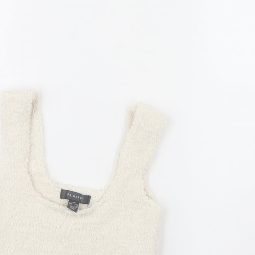 Primark Womens Ivory   Basic Tank Size 2XS