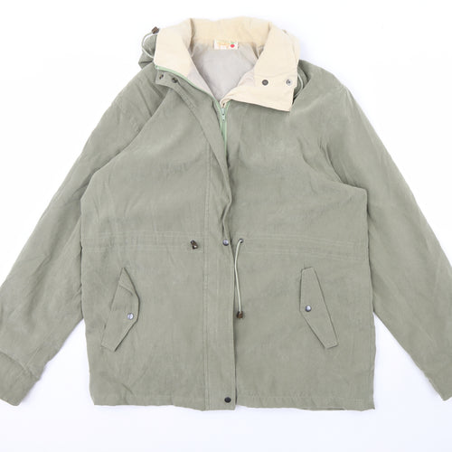 Radish Womens Green   Overcoat Coat Size 18
