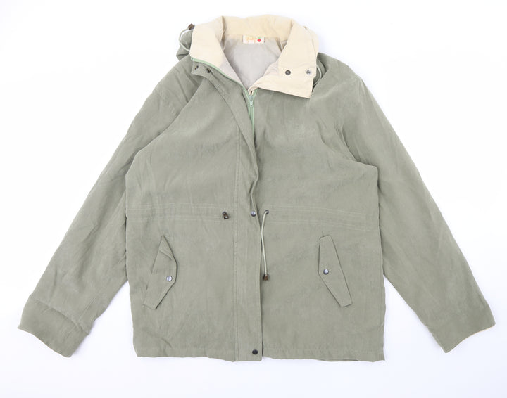 Radish Womens Green   Overcoat Coat Size 18