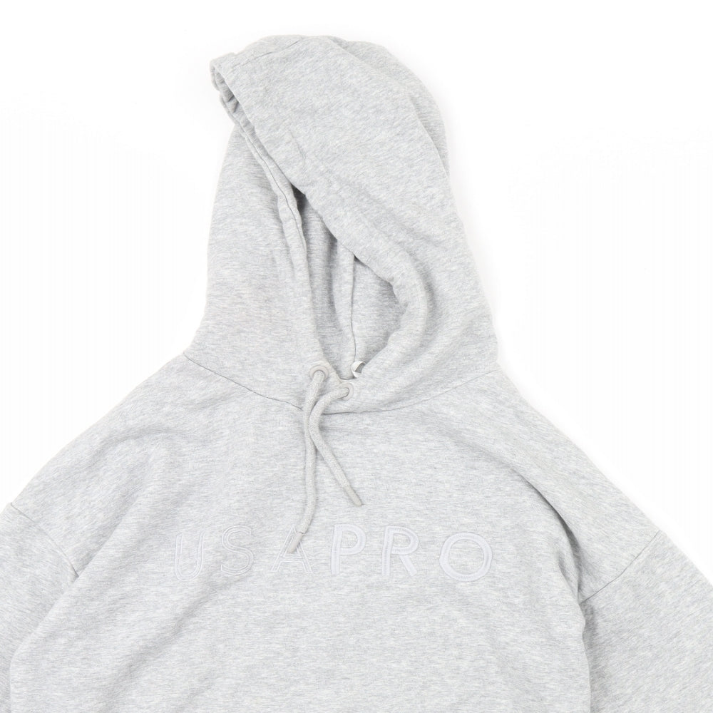USA Pro Womens Grey   Pullover Hoodie Size 12