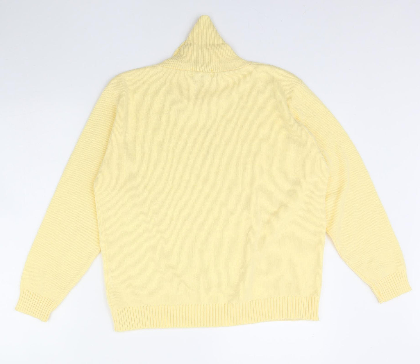 Lizzi Clarke Womens Yellow   Henley Jumper Size L