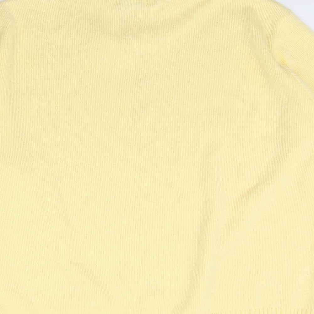 Lizzi Clarke Womens Yellow   Henley Jumper Size L
