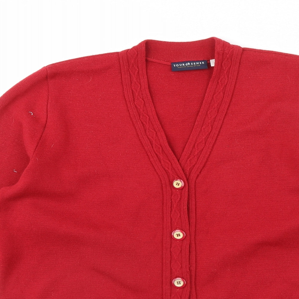Your Sixth Sense Womens Red   Jacket  Size L