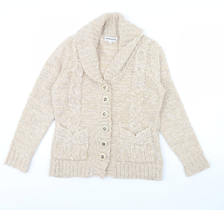 Ann McCarthey Womens Beige   Jacket  Size M