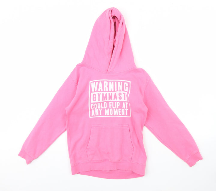 AWD Boys Pink Pullover Hoodie Size 9 Years - Gymnast