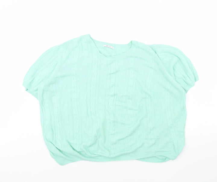 TU Womens Green Pullover Jumper Size 16