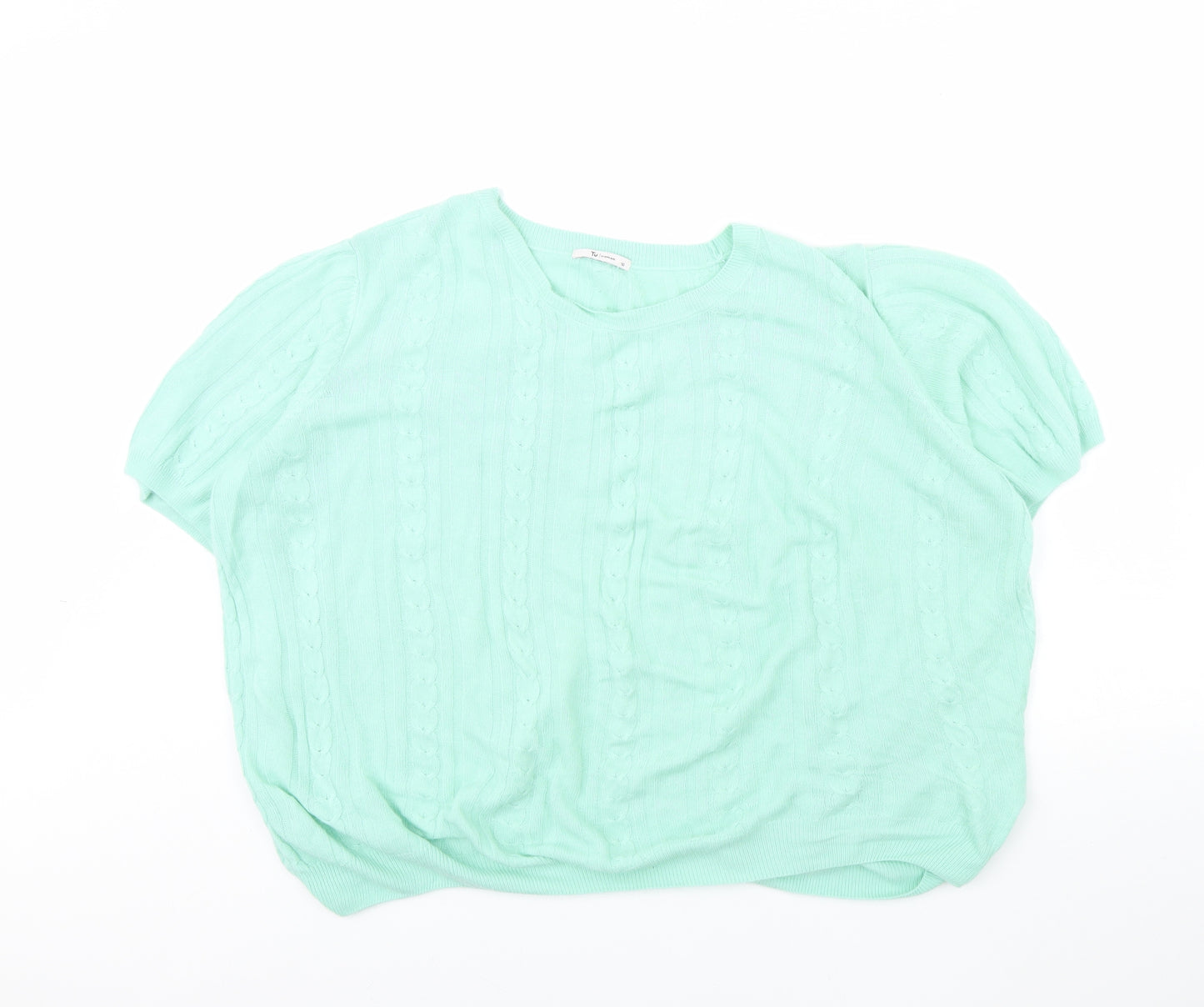 TU Womens Green   Pullover Jumper Size 16
