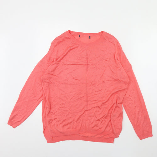 M&S Womens Pink   Pullover Jumper Size L