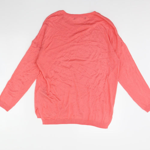 M&S Womens Pink   Pullover Jumper Size L