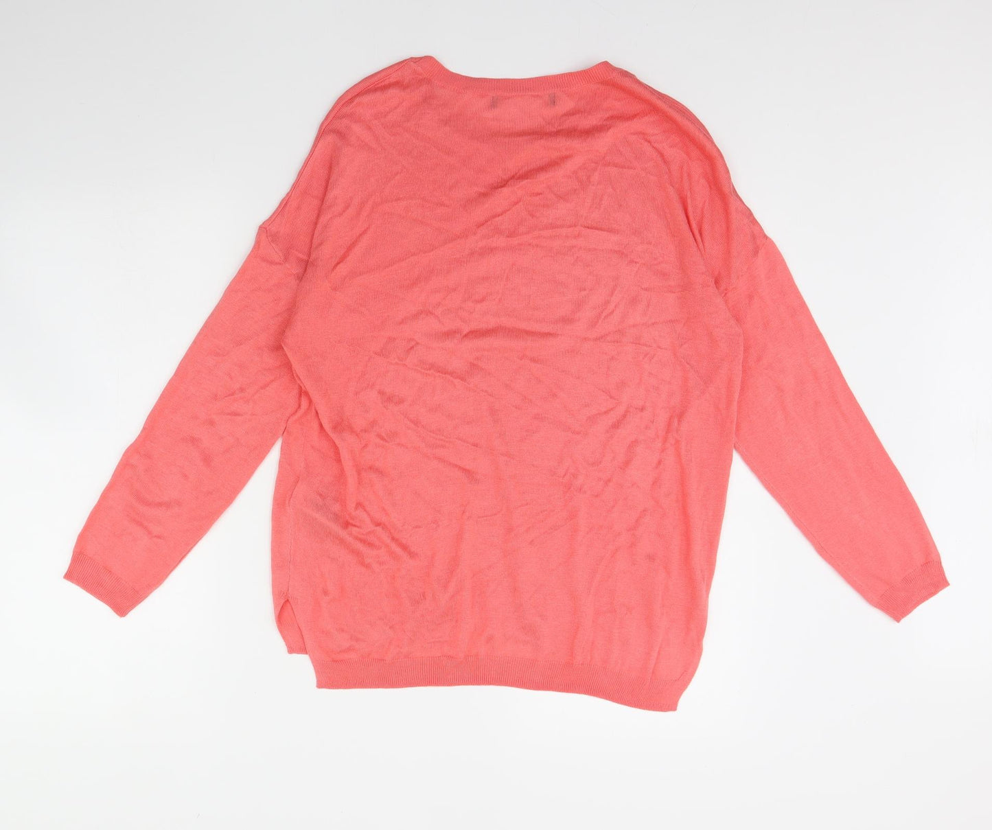 M&S Womens Pink   Pullover Jumper Size L