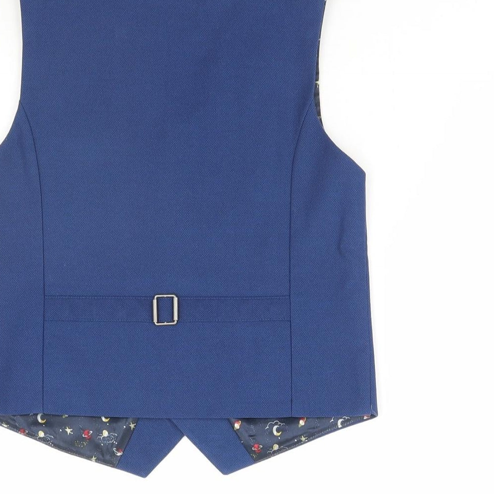 Monsoon Boys Blue   Jacket Waistcoat Size 9 Years