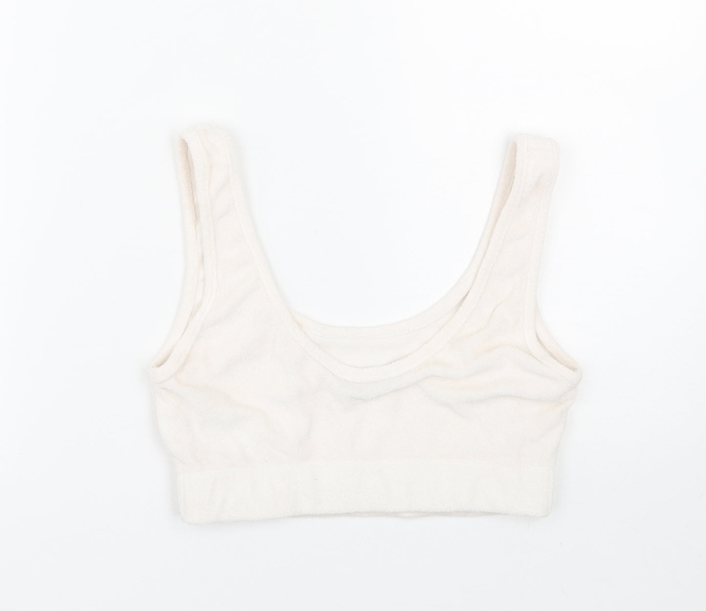 Zara Womens White   Cropped Tank Size S