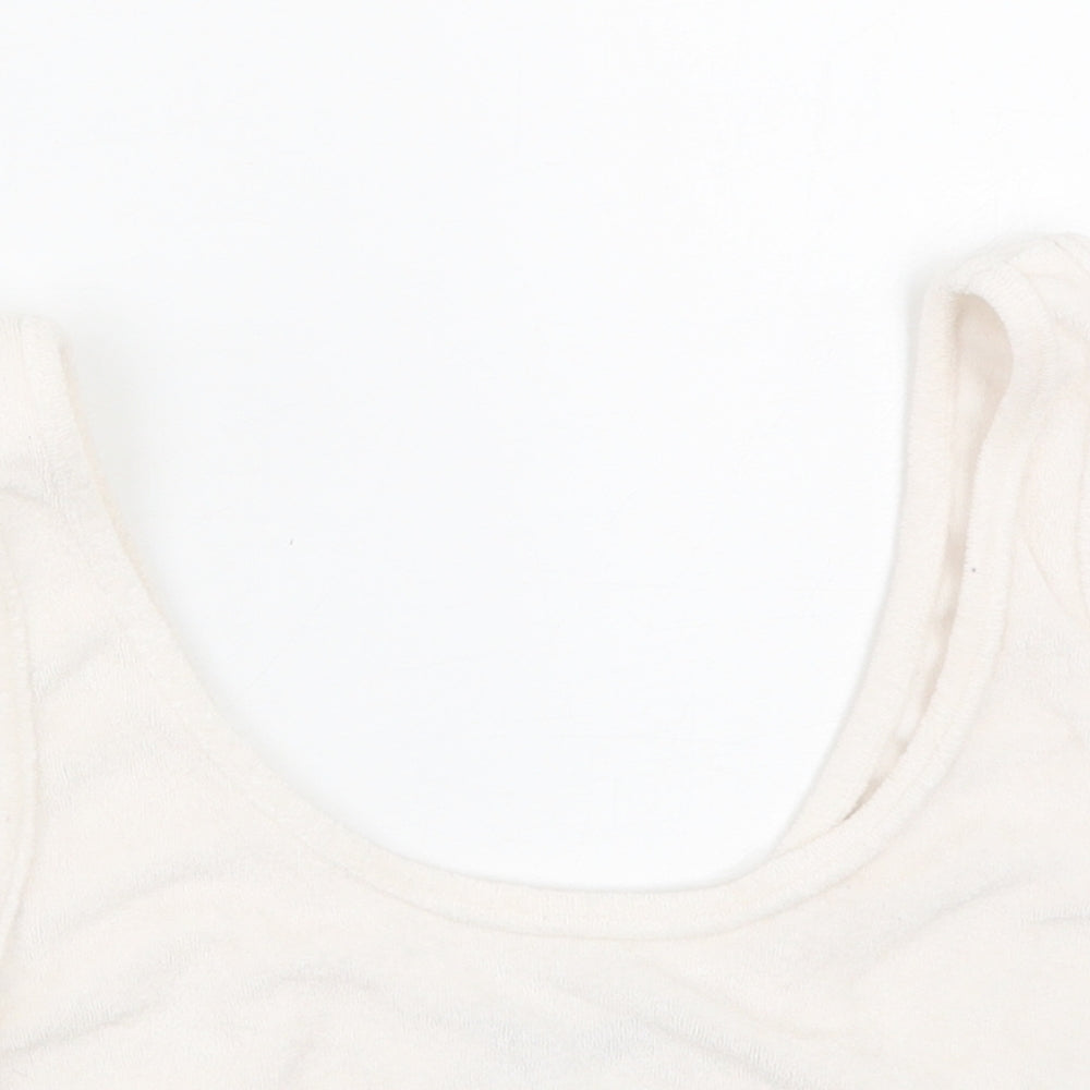 Zara Womens White   Cropped Tank Size S