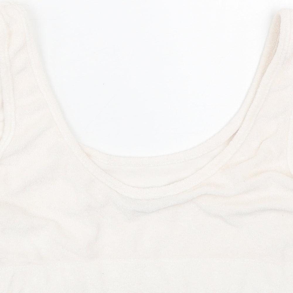 Zara Womens White   Cropped Tank Size S