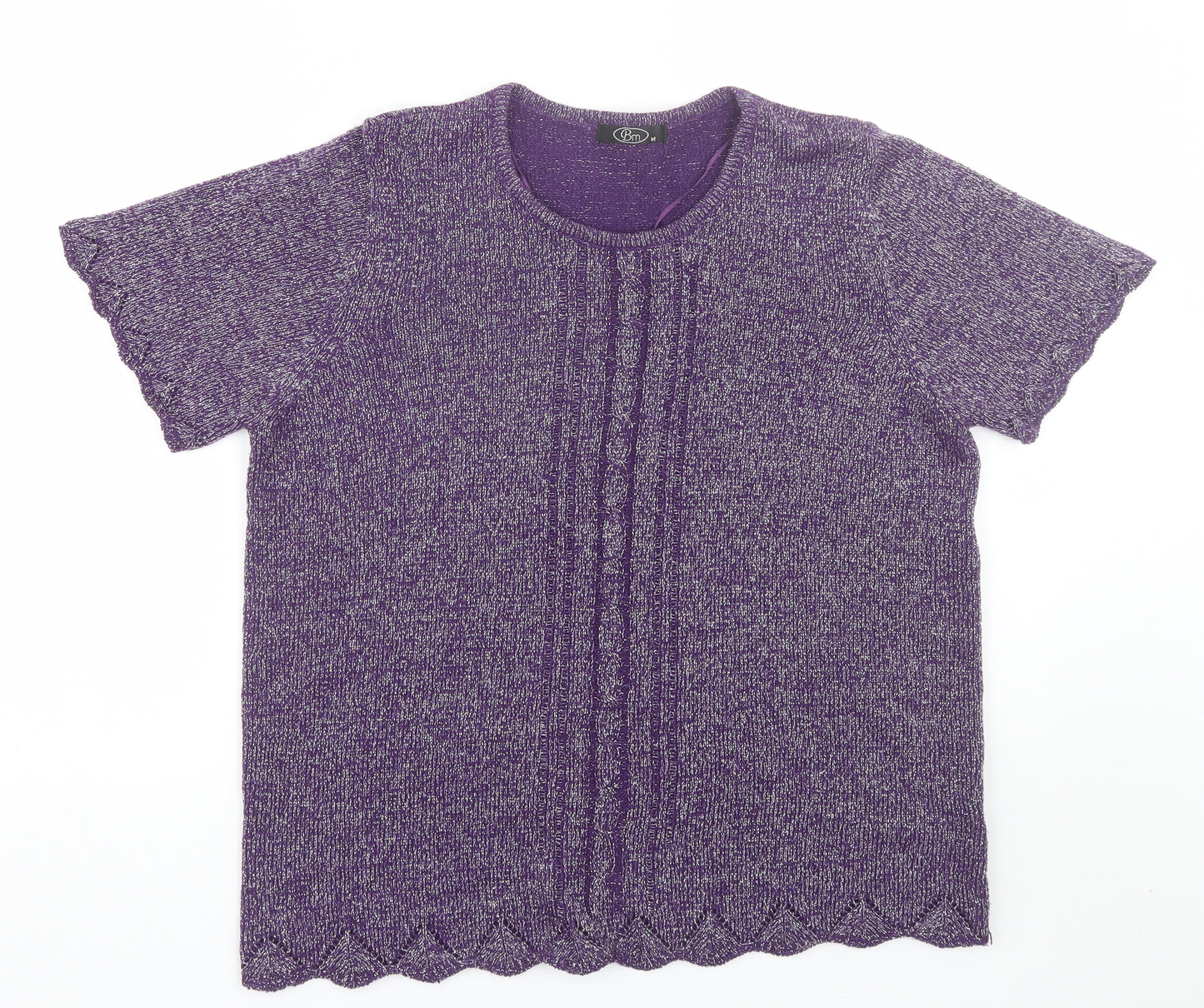 BM Womens Purple   Basic T-Shirt Size M