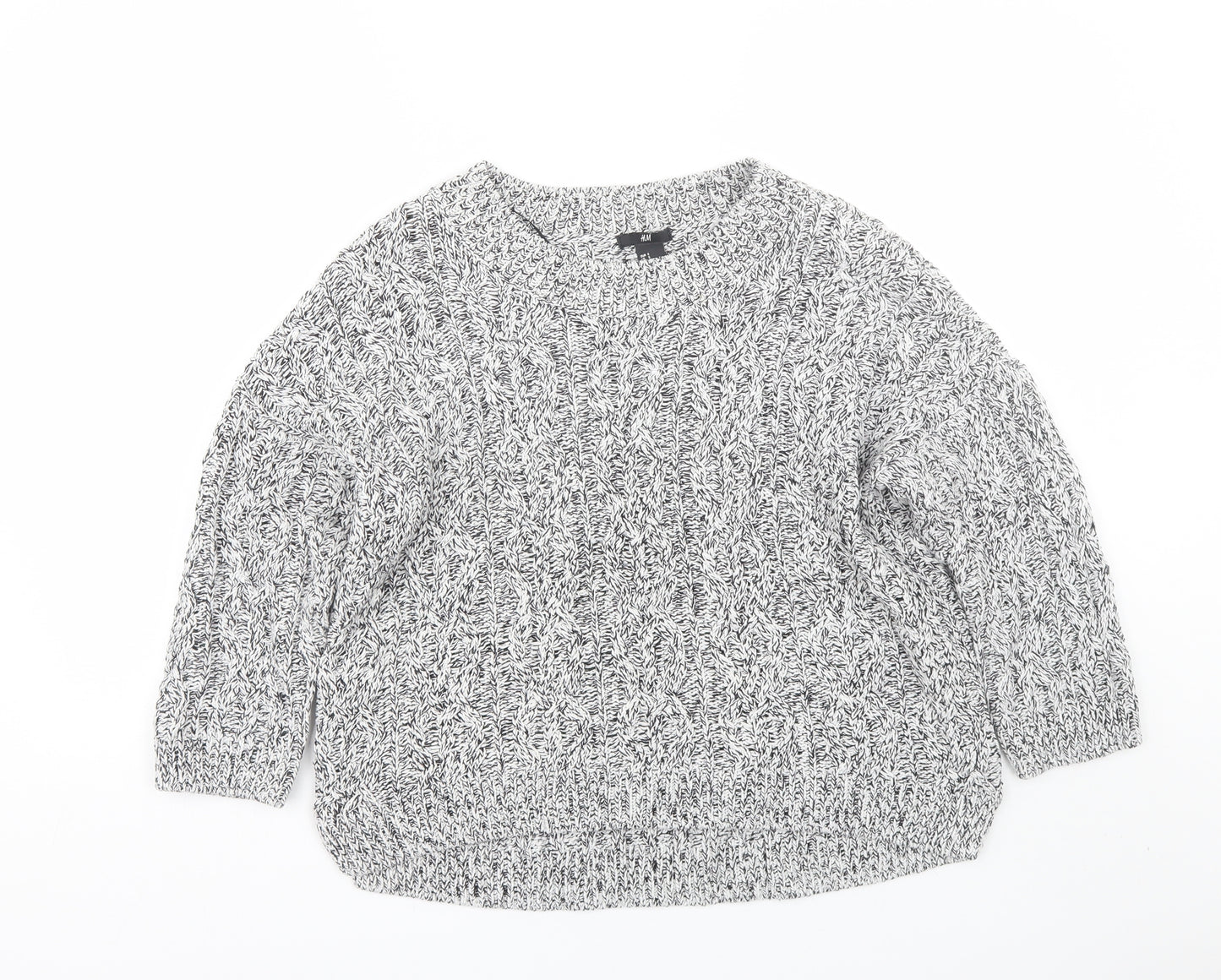 H&M Womens Grey   Pullover Jumper Size S