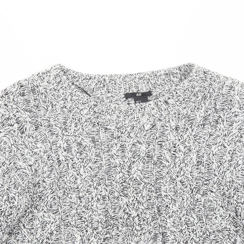 H&M Womens Grey   Pullover Jumper Size S