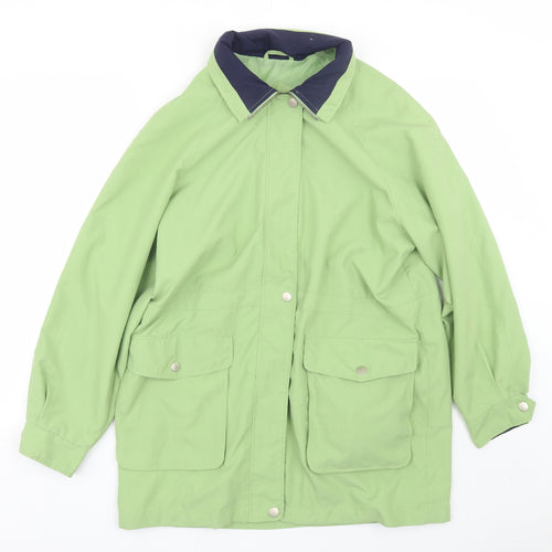 Compliments outwear Womens Green   Rain Coat Coat Size 14