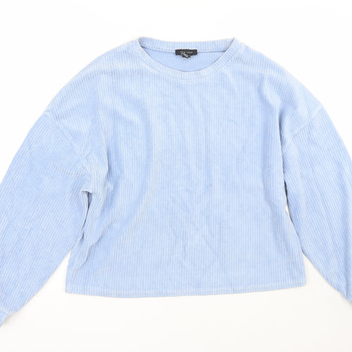 New Look Womens Blue Striped  Pullover Jumper Size L