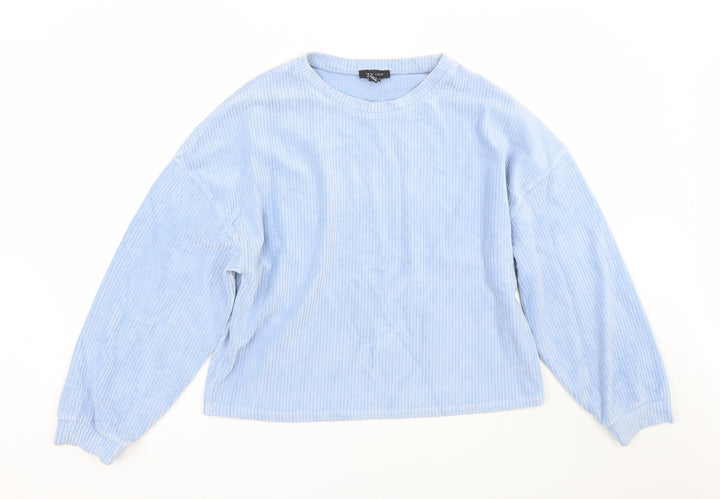 New Look Womens Blue Striped  Pullover Jumper Size L