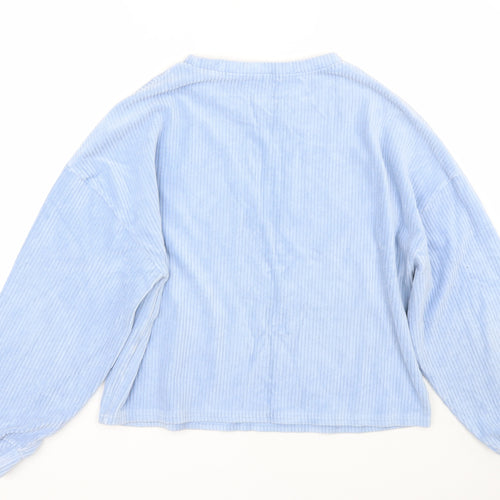 New Look Womens Blue Striped  Pullover Jumper Size L