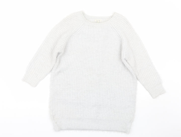 River Island Womens Silver   Pullover Jumper Size 8