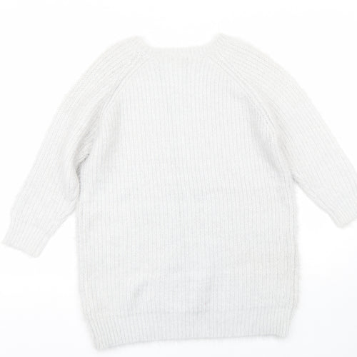 River Island Womens Silver   Pullover Jumper Size 8