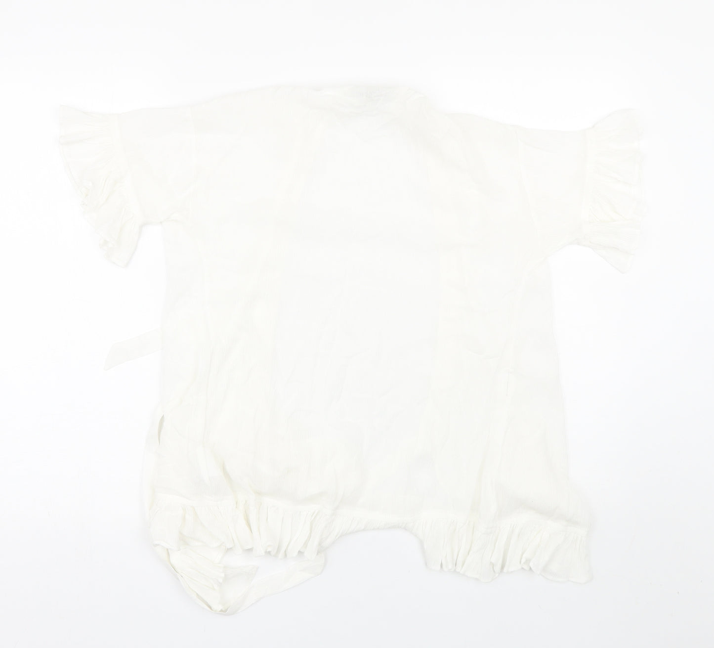 Lost ink Womens White   Basic Blouse Size S