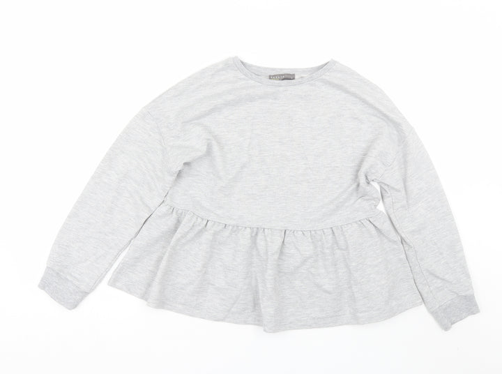 Papaya Womens Grey Pullover Sweatshirt Size S