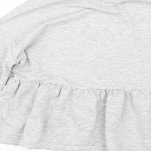 Papaya Womens Grey   Pullover Sweatshirt Size S