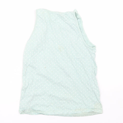 George Girls Green Polka Dot  Basic Tank Size 11-12 Years