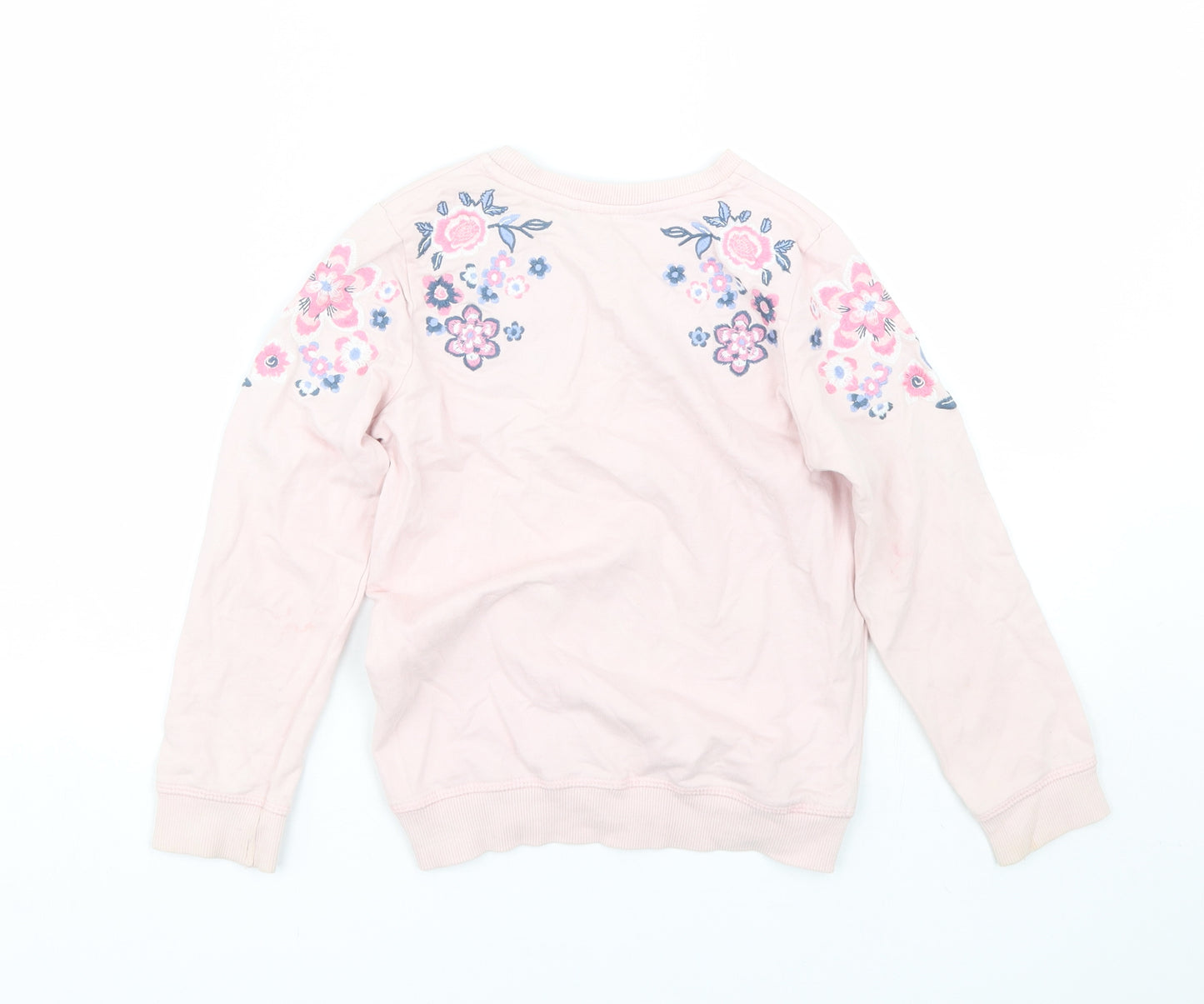 George Girls Pink Floral  Pullover Sweatshirt Size 7-8 Years