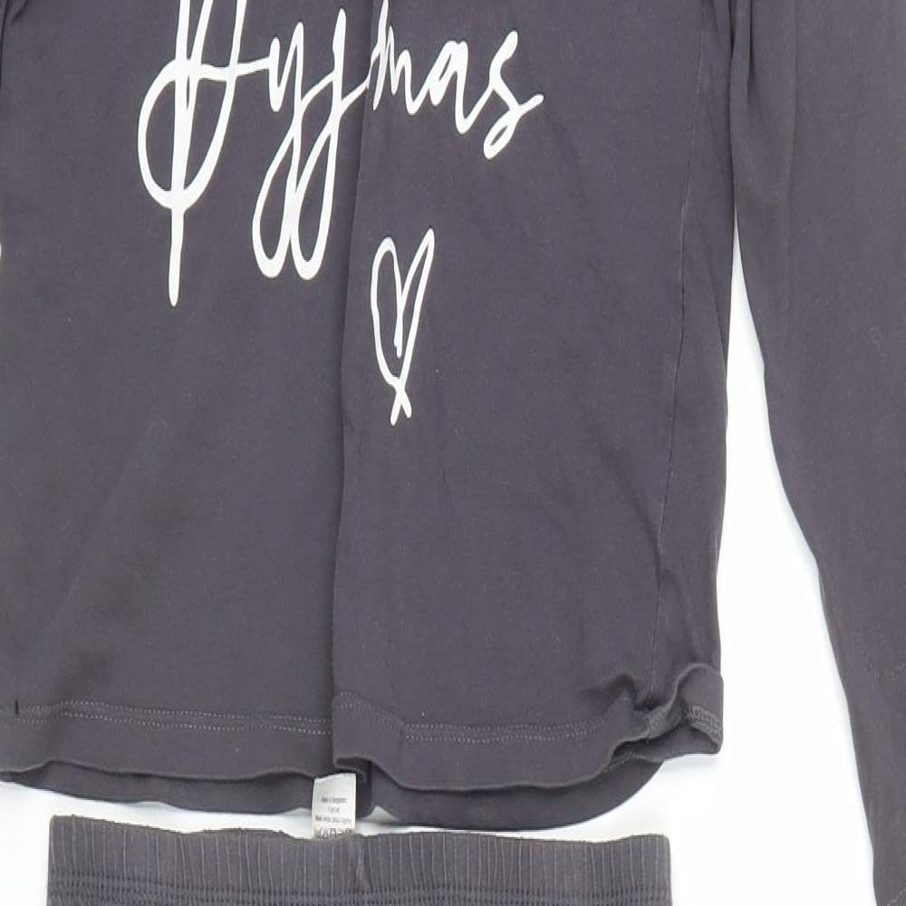 George Girls Grey   Cami Pyjama Set Size 10-11 Years
