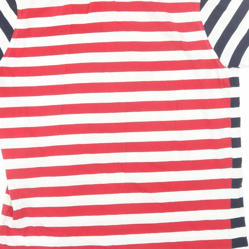 Voi Jeans Mens Blue Striped   T-Shirt Size M