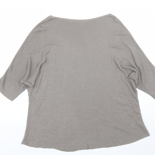 Preworn Womens Grey   Basic T-Shirt Size L