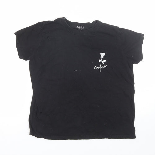 Boohoo Womens Black   Basic T-Shirt Size S