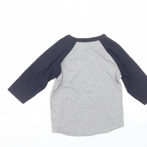 USA inc Boys Grey   Basic T-Shirt Size 6-7 Years  - NYC