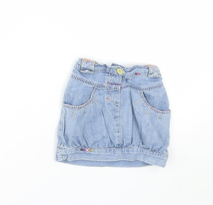 Cherokee Girls Blue  Denim A-Line Skirt Size 2-3 Years