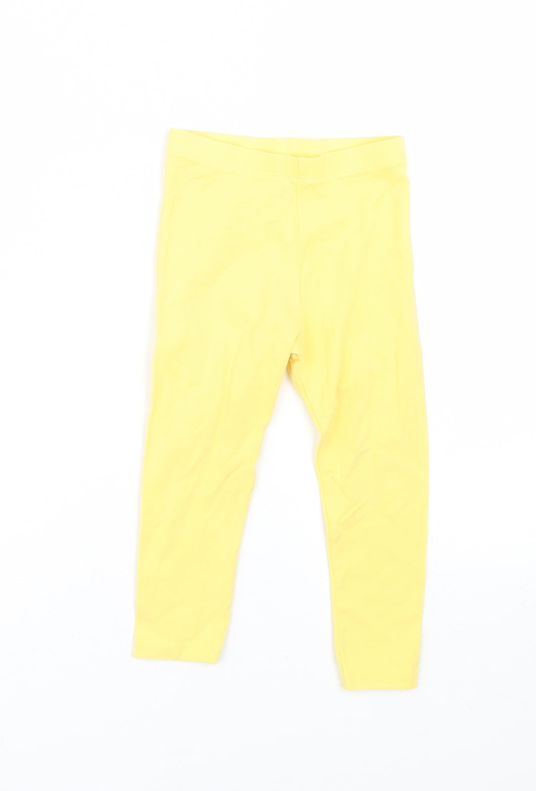 George Girls Yellow   Capri Trousers Size 2-3 Years - Leggings